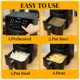 BYKITCHEN microwave-oven-steam-safe-sheets support versatile cooking beyond air fry