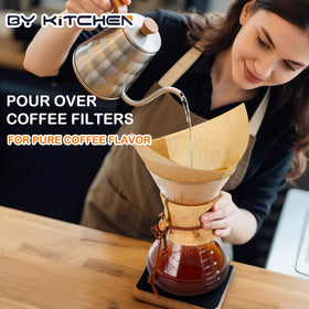 BYKITCHEN natural pulp filters with no added chemicals.