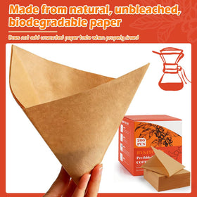Natural unbleached pulp BYKITCHEN filter for clean brews