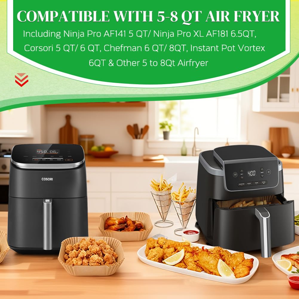 BYKITCHEN ninja af181 6.5qt liners reduce grease buildup.