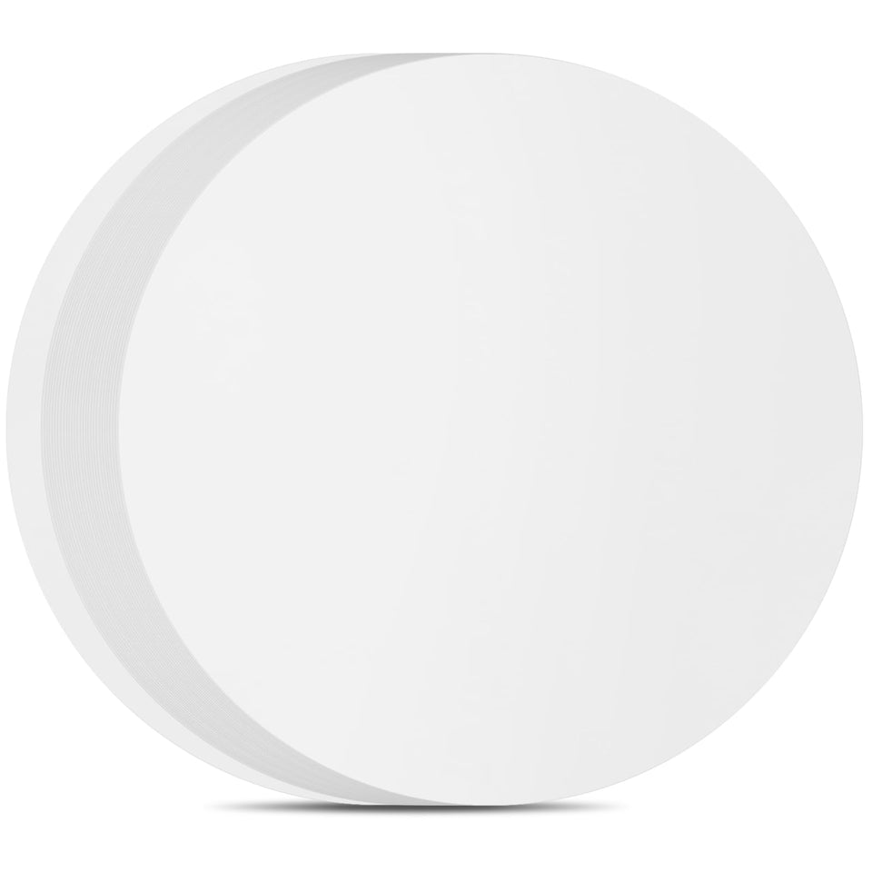 BYKITCHEN parchment rounds 10-inch close-up showing nonstick surface for easy bake release.