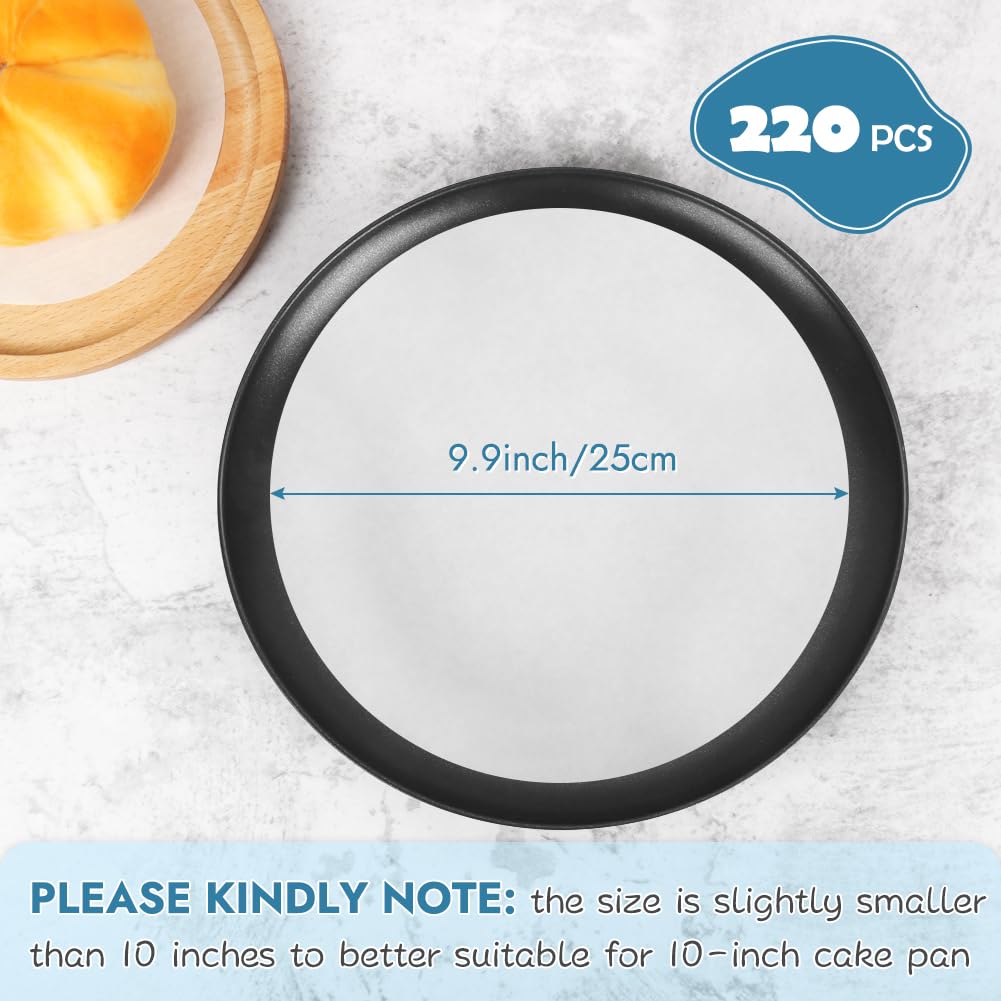 BYKITCHEN parchment rounds with nonstick coating for clean, quick food release.
