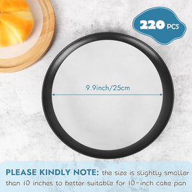 BYKITCHEN parchment rounds with nonstick coating for clean, quick food release.