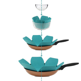 BYKITCHEN pot pan protectors thick felt cushioning for cookware