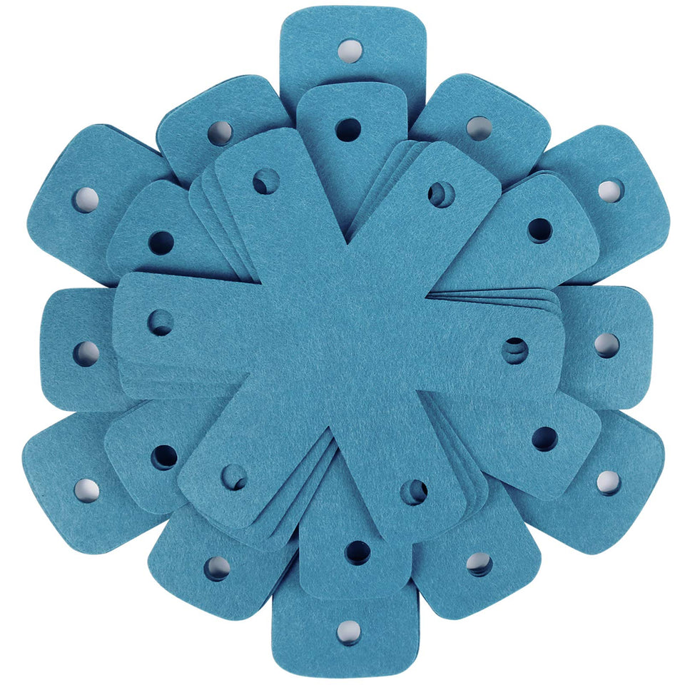 BYKITCHEN pot protector pad set in cyan keeps pans safe when stacking