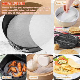BYKITCHEN precut 9-inch rounds sized to fit typical pans.