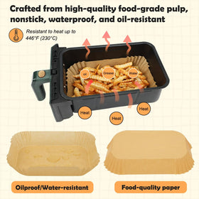 BYKITCHEN rectangle liner eight by five point five inches fits most dual-zone models
