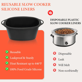 BYKITCHEN reusable silicone liner shown as dishwasher-safe and easy to clean