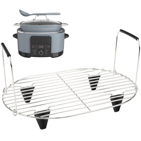 BYKITCHEN roast and steam rack fits Ninja Foodi Possible Cooker Pro for versatile meals