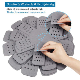 BYKITCHEN Stackable pan separators save cabinet space during cooking prep