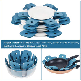 BYKITCHEN stackable cookware protection helps save cabinet space