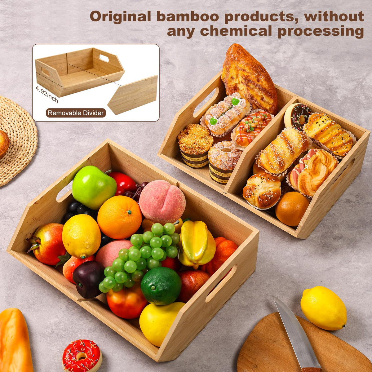 BYOA Official bamboo storage bin demonstrates sturdy, durable construction.
