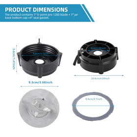 BYSOL Oster Pro 1200 jar base cap ensures leak-free operation