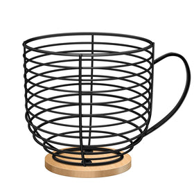 BYTEAIDREX coffee pod holder on counter keeps pods organized for quick mornings.
