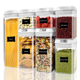 ByteStar airtight containers, 7-piece set for organized pantry storage.