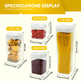 ByteStar BPA-free lids ensure airtight seal for lasting freshness.