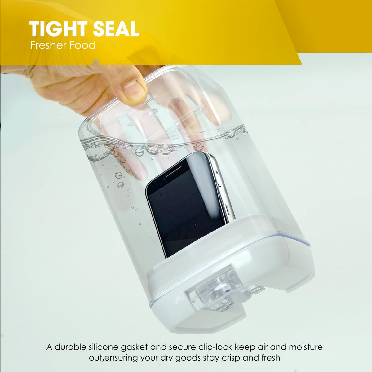 ByteStar stackable clear design keeps contents visible and shrinks cabinet clutter.