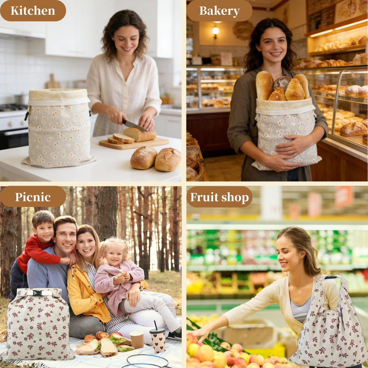 BYTTME multi-use-storage bag versatile for produce and snacks.