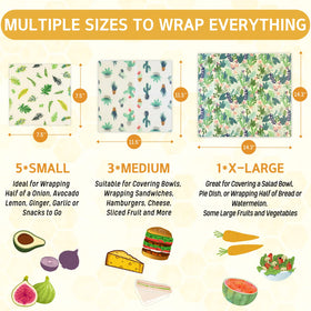 BYTTME beeswax wrap Small covering cheese and fruit for freshness