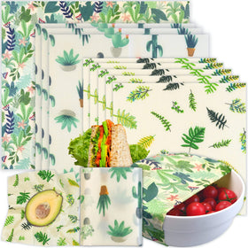 BYTTME beeswax wrap XL sized around a bowl showing plastic-free freshness