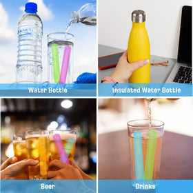 BYTTME BPA-free plastic ice cubes safe for whiskey, coffee, and cocktails.