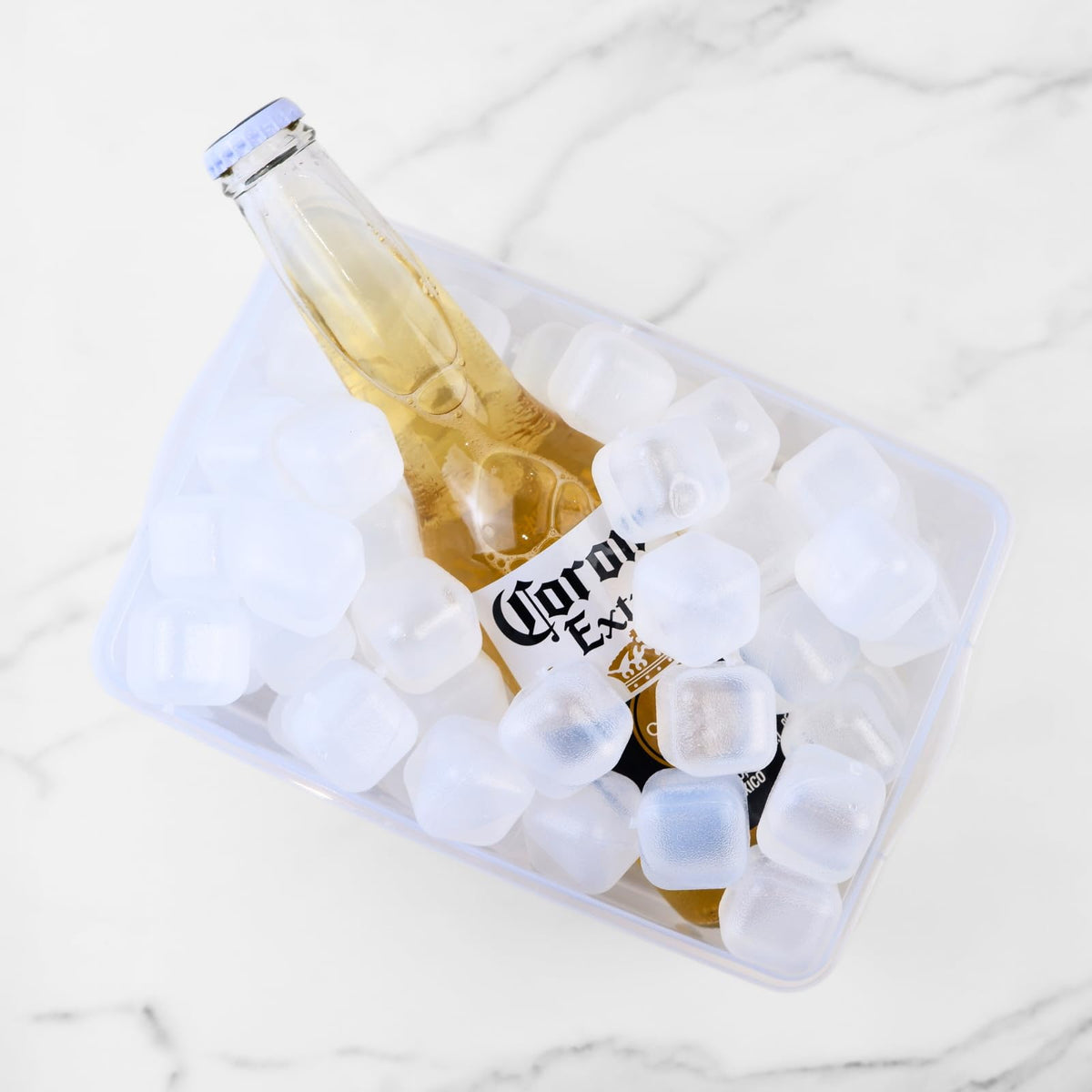 BYTTME compact freezer ice cubes ready for quick reuse