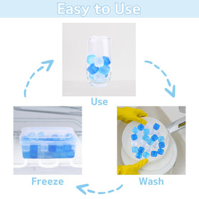 BYTTME freezer-safe plastic ice cubes maintain shape for longer cooling