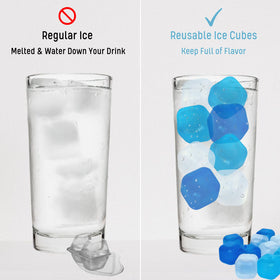 BYTTME ice cubes with tong for easy, mess-free handling