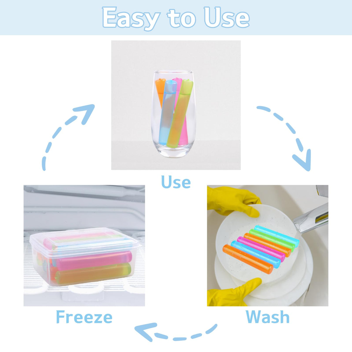 BYTTME ice tong included for easy handling and tidy serving.