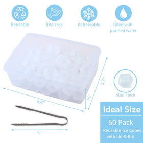 BYTTME reusable ice cubes in a drink glass cools without dilution