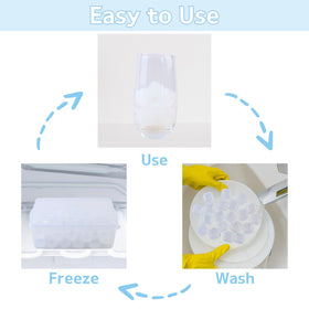 BYTTME storage box for ice cubes keeps freezer tidy and odor-free