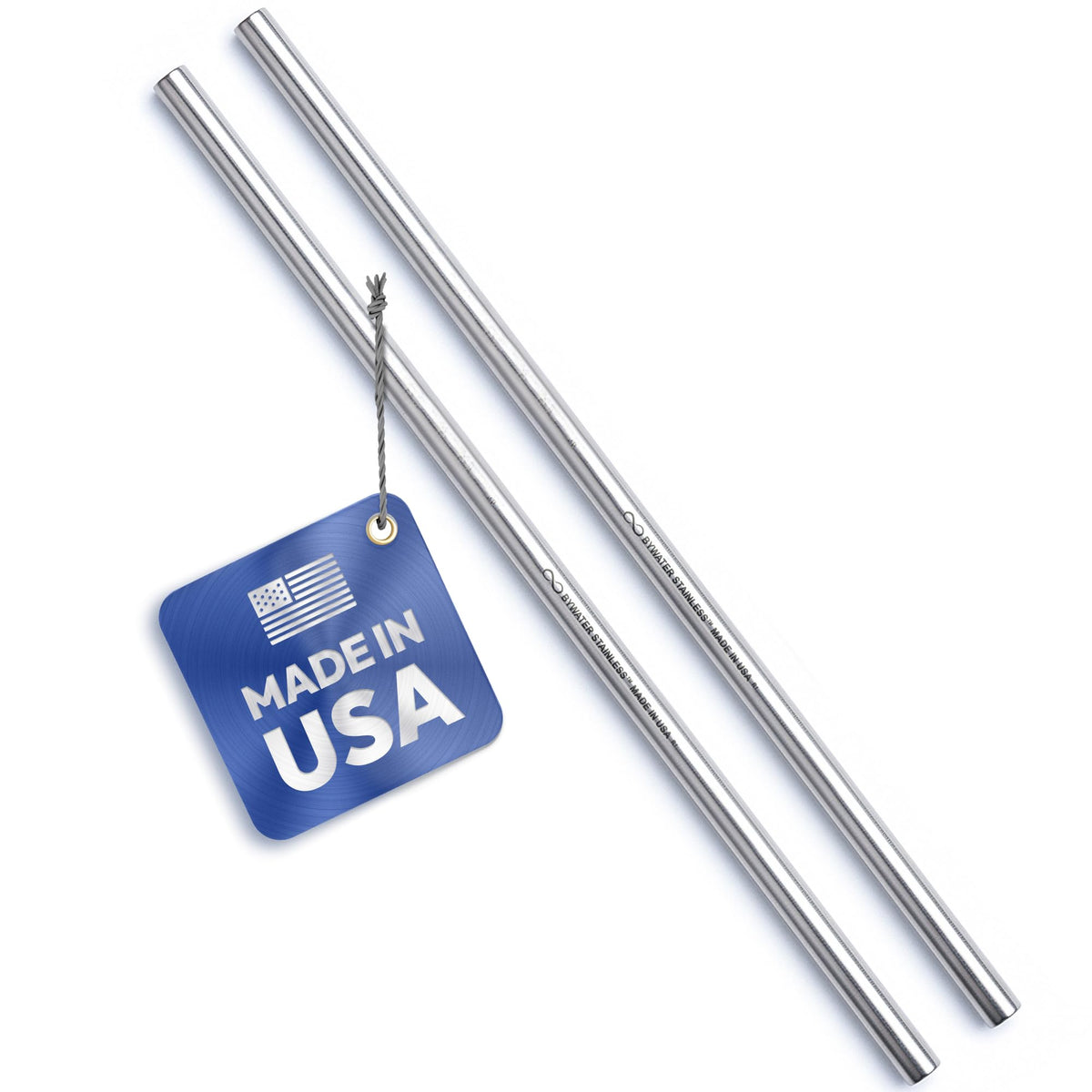 Bywater Stainless 12-inch straw set dual pack for durable, reusable use