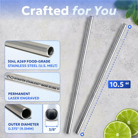 Bywater Stainless straw fits Yeti lid for easy use