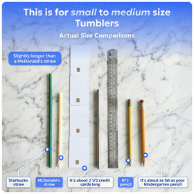 Bywater Stainless two-straw set, premium 304L steel for everyday reuse.