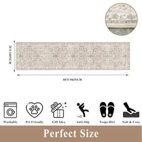 BYYVOO boho floral pattern close-up shows soft, stain-resistant surface.