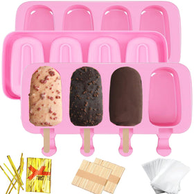 BZIDII large silicone popsicle molds pink set packaging for easy gifting