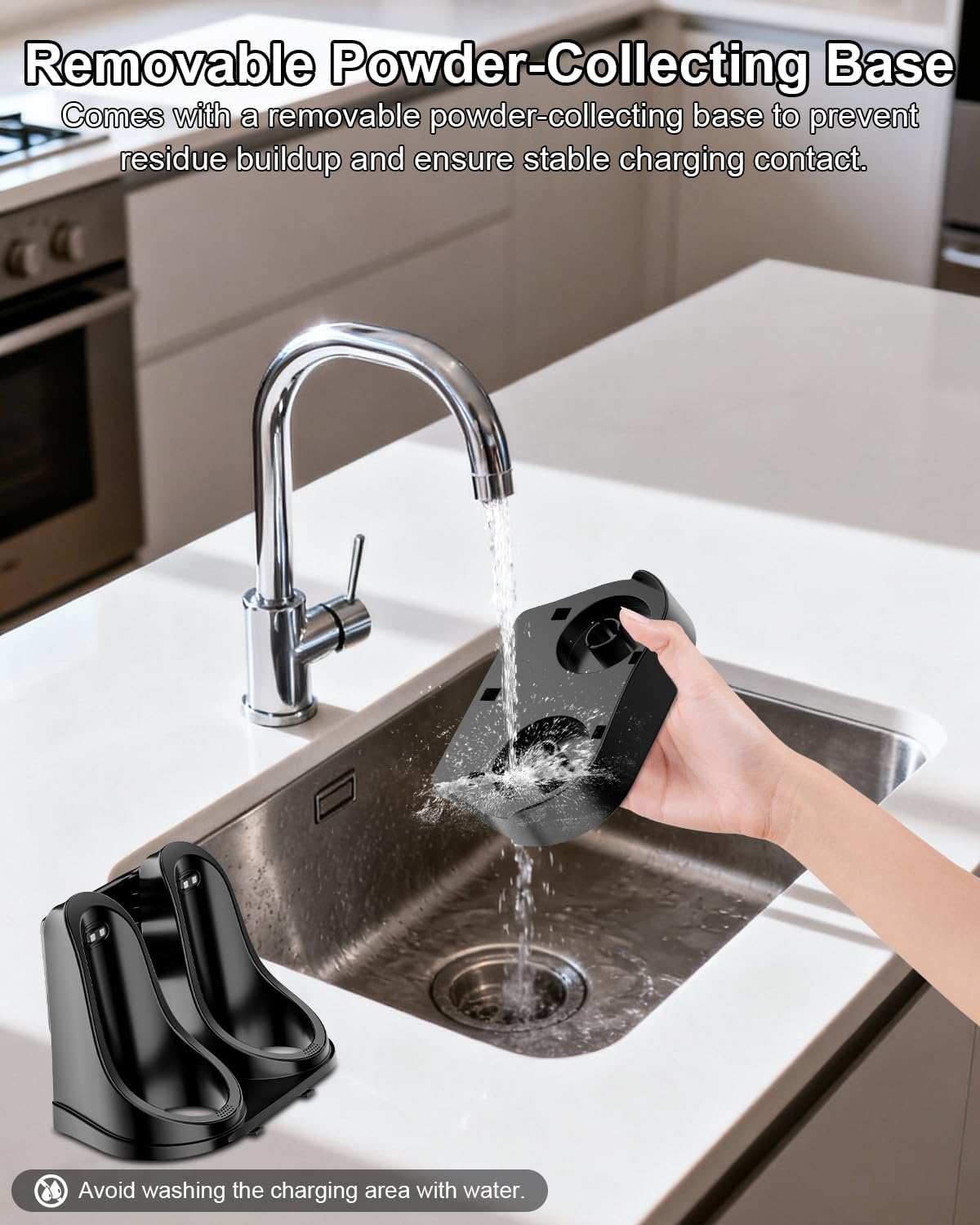 BZPP rechargeable base with Type-C charging for long lasting power.