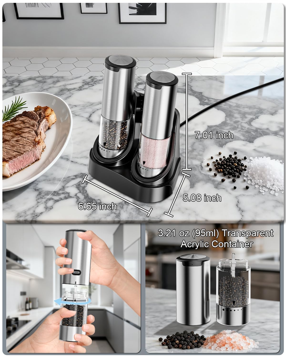 BZPP wide mouth chamber allows quick refills.