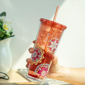 bzyoo SIP 24oz double-wall construction minimizes condensation and preserves cold beverages.