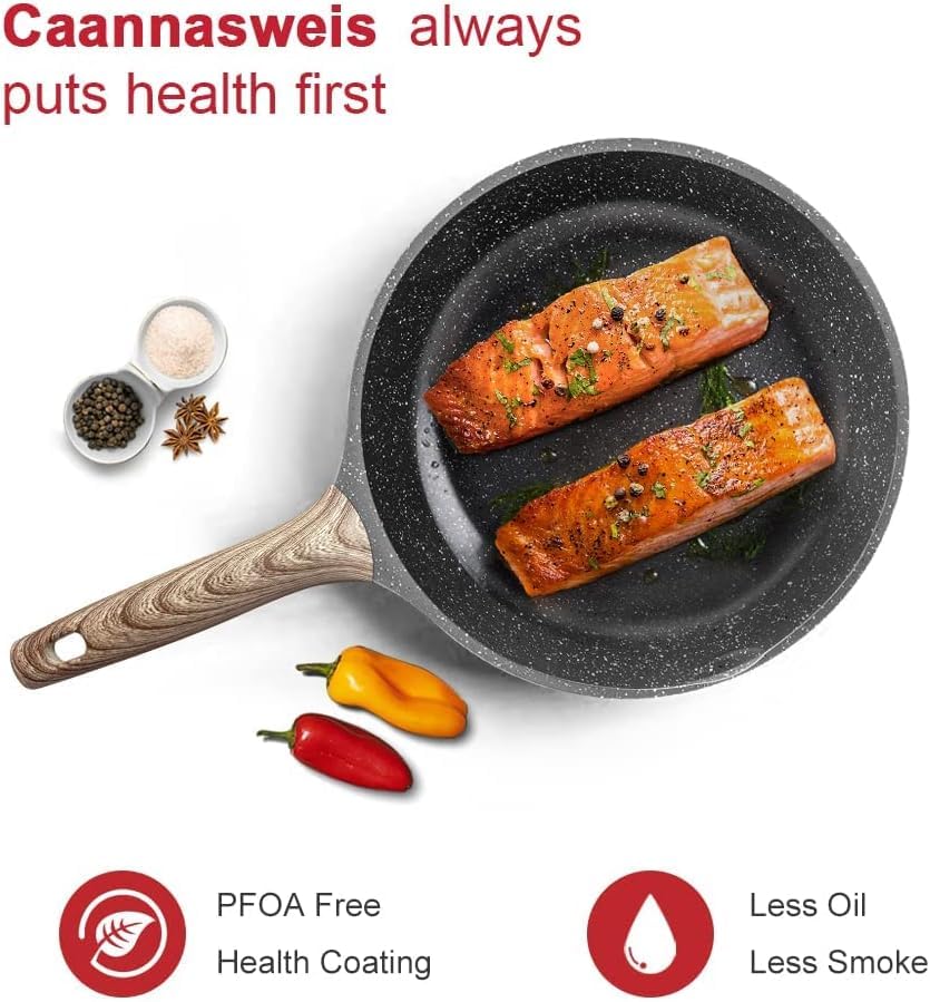 Caannasweis 8-inch pan ideal for quick weeknight meals.