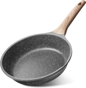 Caannasweis granite nonstick pan 8in gray ready for easy omelets.