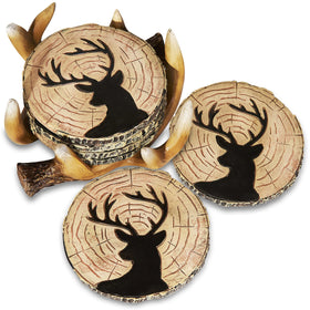 Cabin Obsession detailed resin deer antler art for homes.