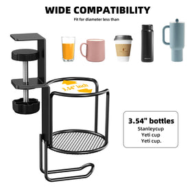 CABTE sturdy steel clamp provides durable support for daily use.