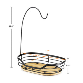 CACHOLIV bamboo base detail highlights sturdy base that prevents tipping while loading fruit.
