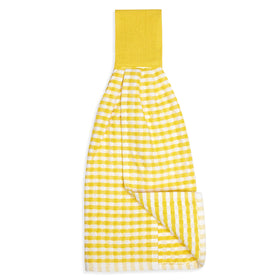 Cackleberry Home towel handy in bathroom or mudroom for quick hand drying.