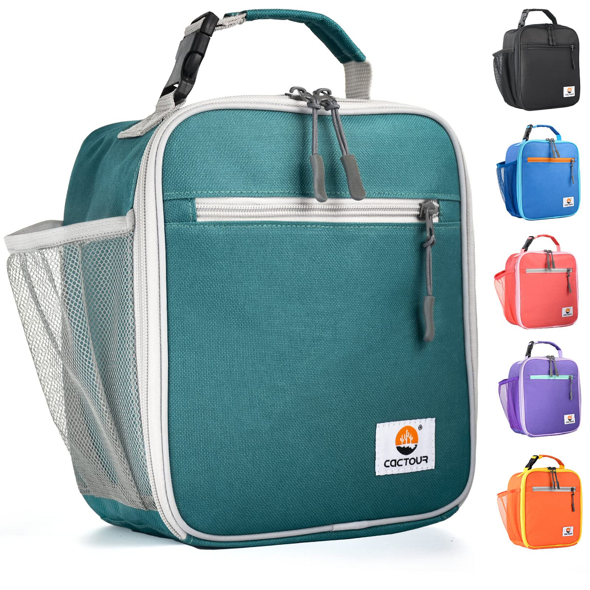 CaCTOUR lunch box kids front view highlights compact school-ready design