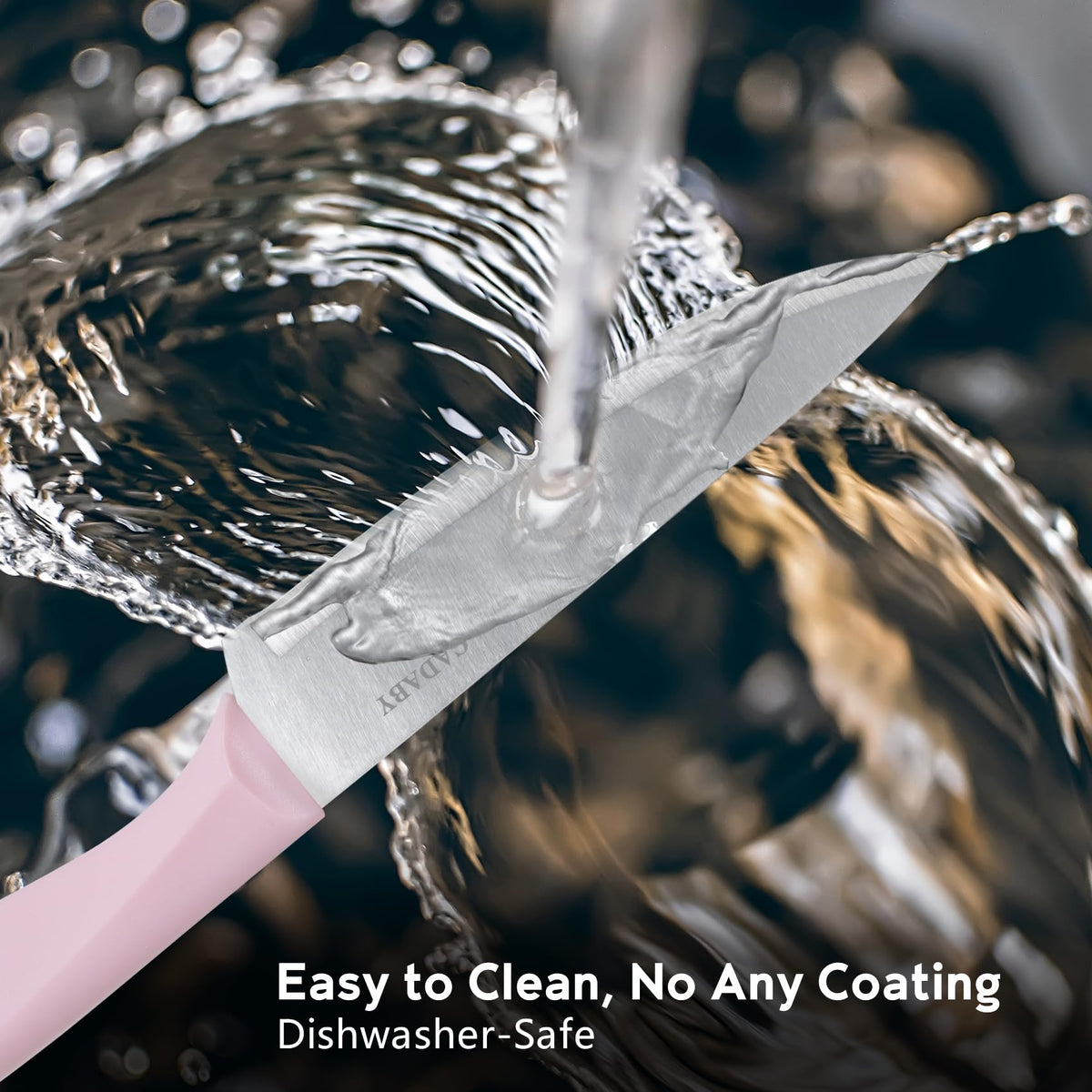 CADABY 8 inch serrated bread knife slices crusts cleanly.