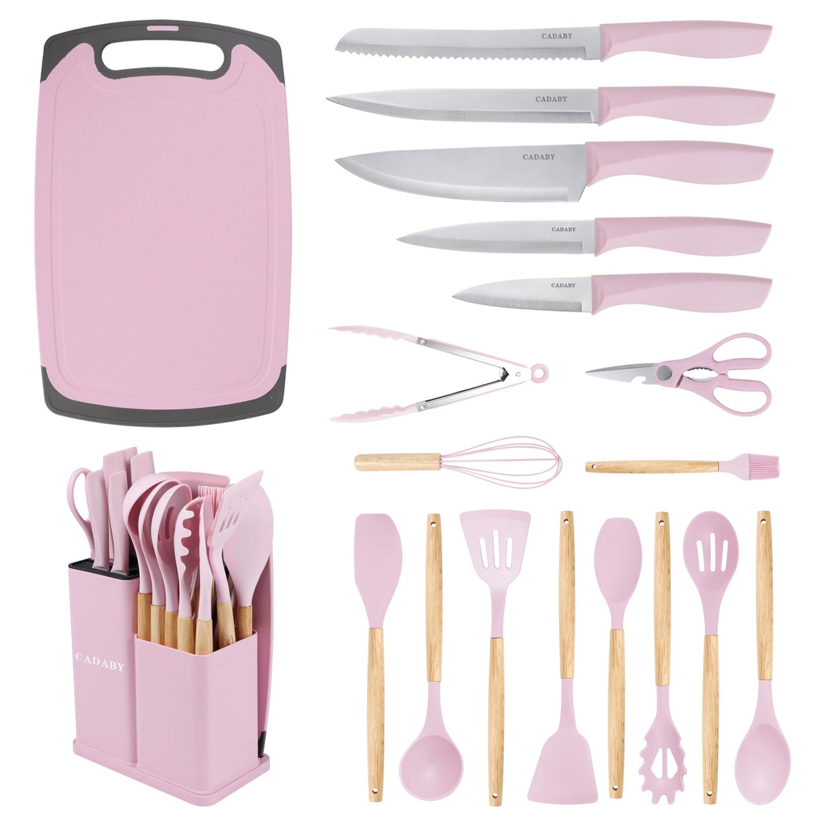 CADABY silicone spatula for safe flipping on nonstick pans.