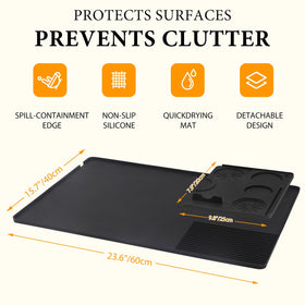 Cadetian drainage slot channels liquids away to keep surfaces dry.