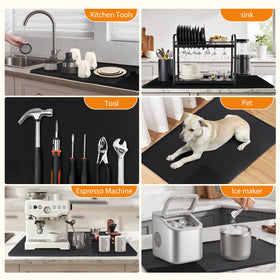 Cadetian compact, detachable mats save space in busy coffee bars.